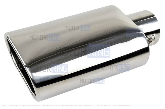 Овальная насадка глушителя Sal-Man HJ-US0061 d122х69ммиз нержавеющей стали_1