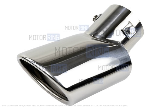 Овальная насадка глушителя Sal-Man HJ-423 Big d80мм из нержавеющей стали_1