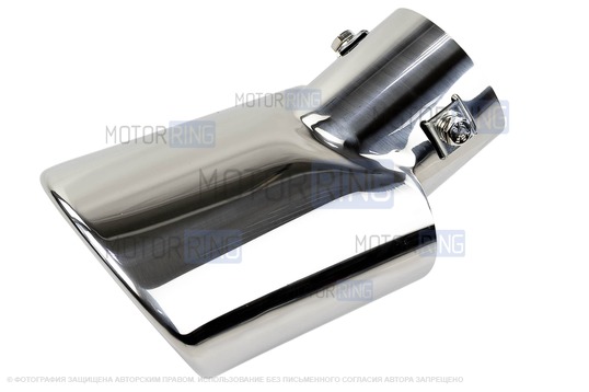 Овальная насадка глушителя Sal-Man HJ-423 Big d80мм из нержавеющей стали