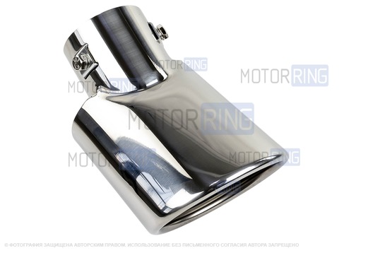 Овальная насадка глушителя Sal-Man HJ-423 Big d80мм из нержавеющей стали