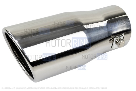 Круглая насадка глушителя Sal-Man HJ-611 d75мм из нержавеющей стали_1