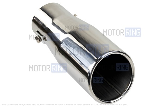 Круглая насадка глушителя Sal-Man HJ-611 d75мм из нержавеющей стали