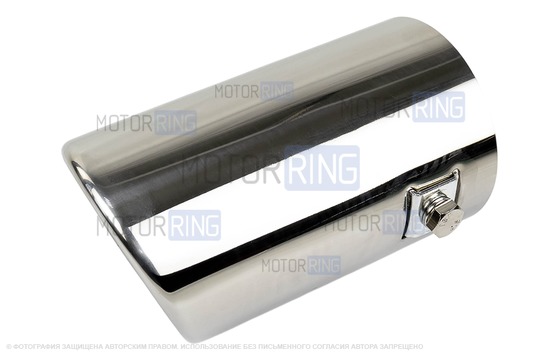 Круглая насадка глушителя из нержавеющей стали Sal-Man HJ-6023 d65мм со скосом