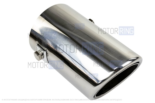 Круглая насадка глушителя из нержавеющей стали Sal-Man HJ-6023 d65мм со скосом