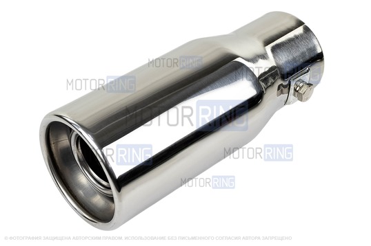 Круглая насадка глушителя Sal-Man HJ-6024 d61мм из нержавеющей стали