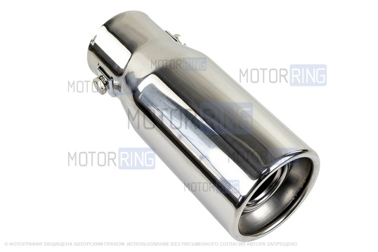 Круглая насадка глушителя Sal-Man HJ-6024 d61мм из нержавеющей стали