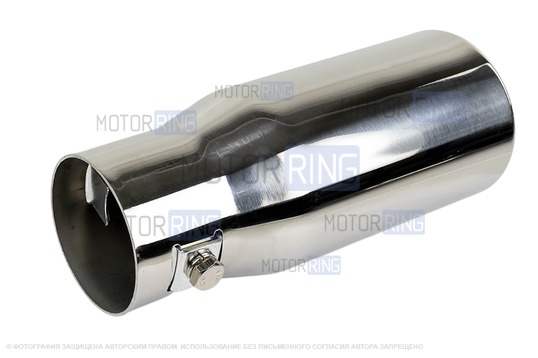 Круглая насадка глушителя Sal-Man HJ-6024 d61мм из нержавеющей стали