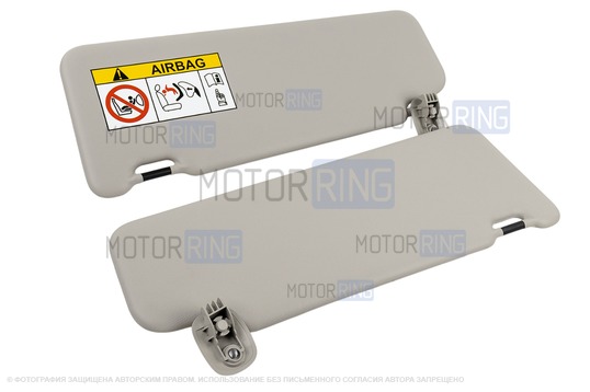 Оригинальные солнцезащитные козырьки с двумя зркалами для Лада Ларгус, Икс Рей, Nissan Almera, Terrano, Renault Logan, Duster