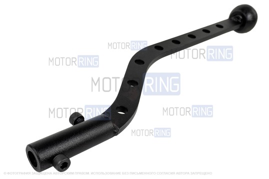 Ручка КПП GTS удлиненная с круглыми отверстиями для ВАЗ 2101-2107, Лада 4х4 (Нива)