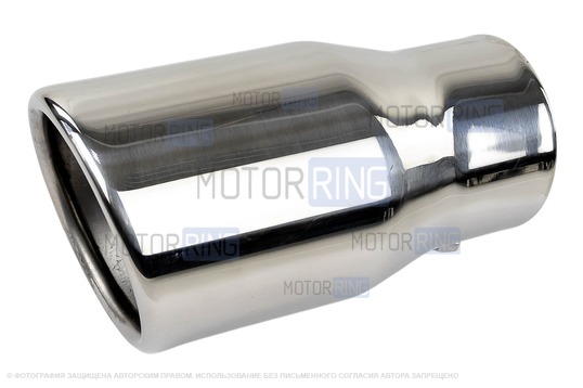 Круглая насадка глушителя Sal-Man HJ-414 Small d63мм из нержавеющей стали_1