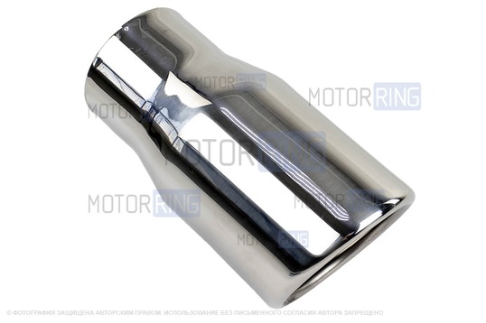 Круглая насадка глушителя Sal-Man HJ-414 Small d63мм из нержавеющей стали