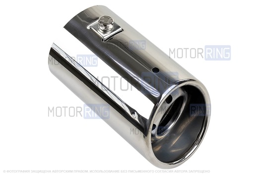 Круглая насадка глушителя Sal-Man HJ-613 d63мм из нержавеющей стали