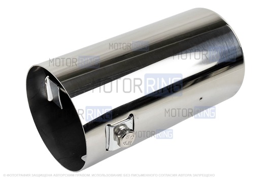 Круглая насадка глушителя Sal-Man HJ-6051 d63мм из нержавеющей стали