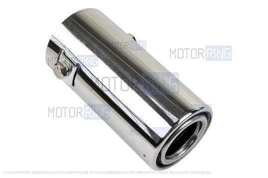 Круглая насадка глушителя Sal-Man Small d51мм из нержавеющей стали