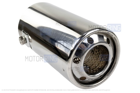 Круглая насадка глушителя Sal-Man HJ-605 d63мм из нержавеющей стали