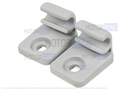 Оригинальные светлые солнцезащитные козырьки Люкс с зеркалами и комплектом держателей (крючков) для Лада Веста NG