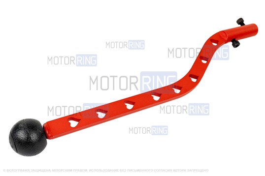 Ручка КПП удлиненная красная GTS Черви для ВАЗ 2101-2107, Лада 4х4 (Нива)_1