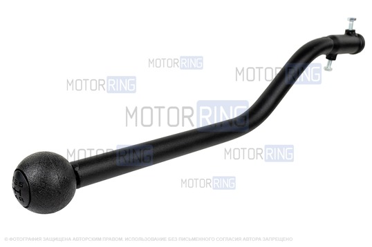 Ручка КПП удлиненная GTS КОМФОРТ с виброгасителем для ВАЗ 2101-2107, Лада 4х4 (Нива)