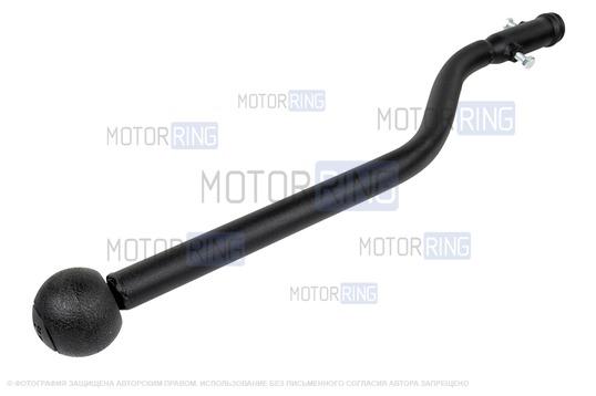 Ручка КПП удлиненная GTS КОМФОРТ с виброгасителем для ВАЗ 2101-2107, Лада 4х4 (Нива)