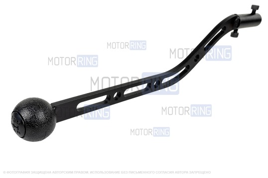 Ручка КПП GTS удлиненная с овальными отверстиями для ВАЗ 2101-2107, Лада 4х4 (Нива)