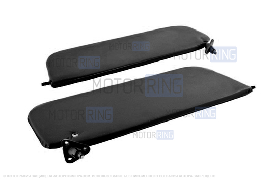 Козырьки противосолнечные черные мягкие для ВАЗ 2106_1