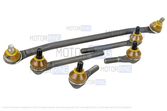 Комплект тяг рулевой трапеции ТРЕК Чемпион с крепежом и скруткой для ВАЗ 2101-2107