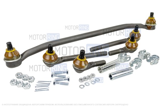 Тяги рулевой трапеции ТРЕК Чемпион S10 со скруткой и крепежом для Лада 4х4 с 2009 г.в., Нива Легенд с ГУР_1