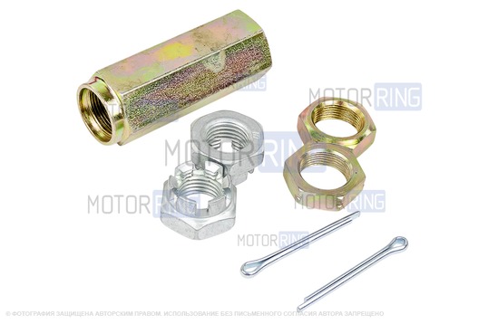 Комплект наконечников правой рулевой тяги Трек TRS с крепежом и скруткой для Лада 4х4 с 2009 г.в., Нива Легенд, Нива Тревел, Шевроле Нива