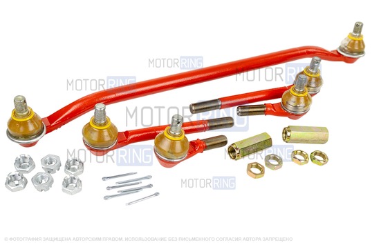 Комплект тяг рулевой трапеции со скруткой и крепежом TRS Sport Трек для Шевроле Нива, Лада Нива Тревел_1