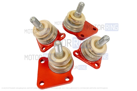 Шаровые опоры TRS Sport Трек (верхние с наклонным фланцем, нижние с удлиненным фланцем) для Лада 4х4 с 2016 г.в., Нива Легенд