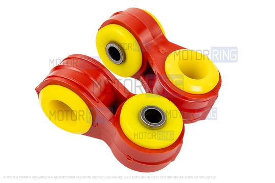 Стойки стабилизатора TRS Sport Трек c полиуретановыми втулками d22 мм для Лада Гранта, Гранта FL, Калина 2