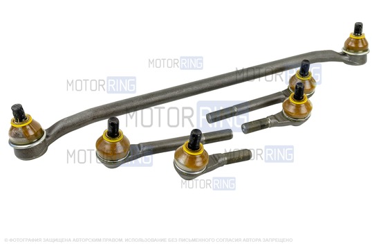 Комплект тяг рулевой трапеции Трек Чемпион S10 с крепежом для Лада Надежда, 4х4 (Нива) до 2009 г.в. без ГУР