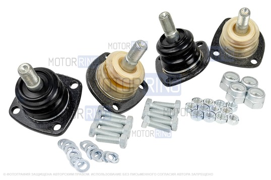 Комплект шаровых опор Трек Чемпион с крепежом для ВАЗ 2101-2107_1