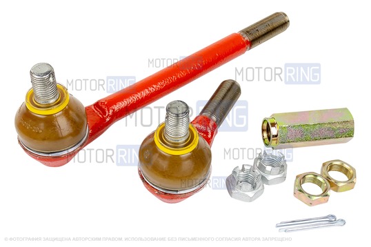 Комплект наконечников рулевых тяг Трек TRS с крепежом и скрутками для Лада 4х4 с 2009 г.в., Нива Легенд, Нива Тревел, Шевроле Нива