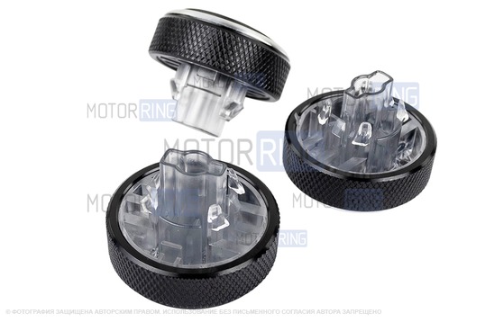 Металлические ручки регулировки блока отопителя с хром кольцом для Лада Ларгус, Рено Логан, Сандеро, Дастер, Ниссан Альмера