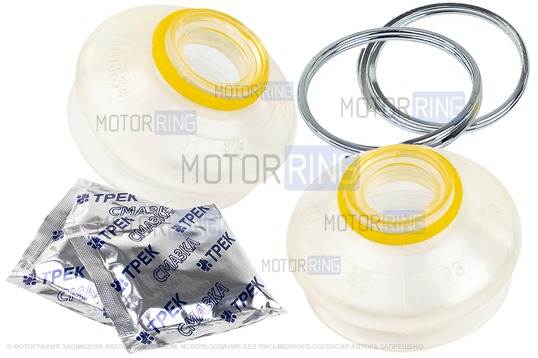 Полиуретановые пыльники наконечников рулевых тяг ТРЕК (2шт) для ВАЗ 2108-21099, 2110-2112, 2113-2115, Лада Калина, Приора, Гранта, Ока_1