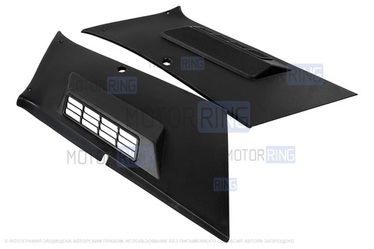 Черные жесткие облицовки задних стоек для ВАЗ 2105, 2107_1