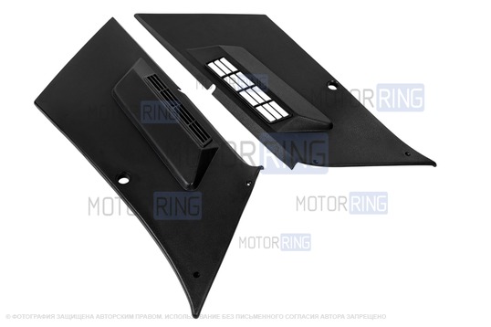 Черные жесткие облицовки задних стоек для ВАЗ 2105, 2107