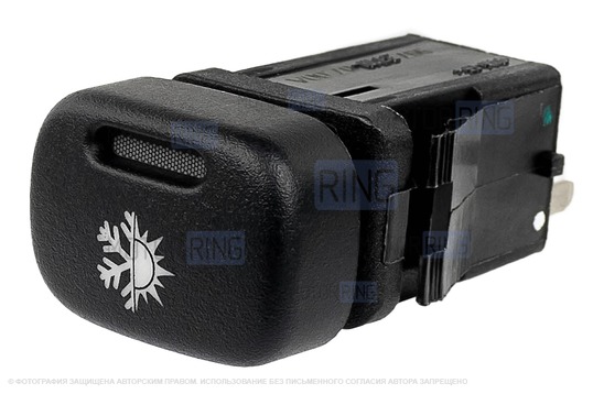 Пересвеченная кнопка климат-контроля с индикацией для ВАЗ 2113-2115, Лада Калина, Нива Тревел, Шевроле Нива