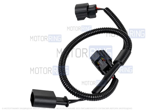 Рупорный воздушный звуковой сигнал SEM-ALI 131 c проводкой штатного подключения для Skoda, Volkswagen 1,2 поколений, Audi, Seat, Mercedes-Benz 2 поколения