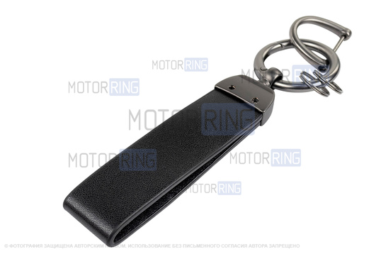 Алюминиевый чехол ключа Sal-Man с брелоком (черный с текстурой кожи) для Лада Приора, Калина, Калина 2, Гранта, Гранта FL до 2019 г.в. и с 2023 г.в., Датсун