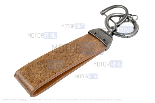 Алюминиевый чехол ключа Sal-Man с брелоком (коричневый с текстурой кожи) для Лада Приора, Калина, Калина 2, Гранта, Гранта FL до 2019 г.в. и с 2023 г.в., Датсун