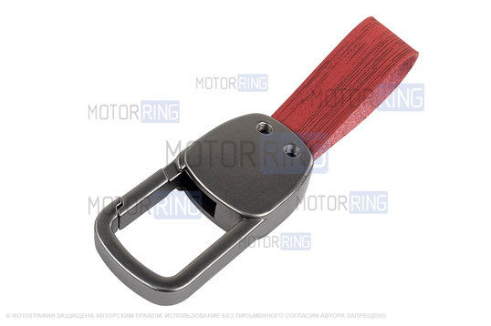 Алюминиевый чехол ключа Sal-Man с брелоком (текстура красного дерева) для Лада Веста, Икс Рей, Ларгус FL, Лада Гранта FL 2018-2023 г.в.