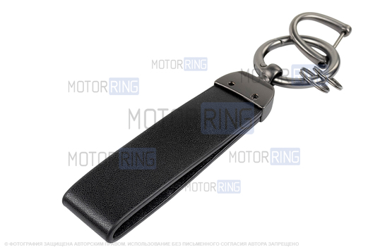 Алюминиевый чехол ключа Sal-Man с брелоком (черный с текстурой кожи) для Лада Веста, Икс Рей, Ларгус FL, Лада Гранта FL 2018-2023 г.в.