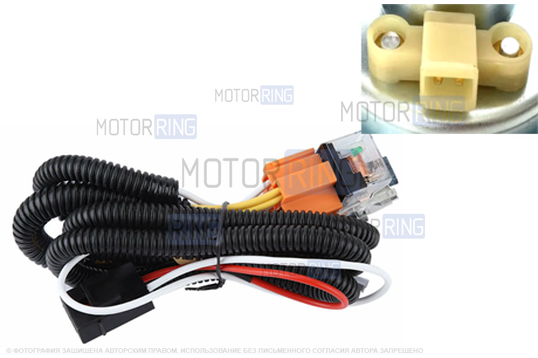 Проводка штатного подключение звукового сигнала SEM-ALI (135, 140, 145) с реле для ВАЗ 2108-21099, 2110-2112, 2113-2115, Лада Калина, Калина 2, Гранта, Гранта FL, Приора, Веста, Веста NG, Нива 4х4, Нива Легенд, Нива Тревел, Шевроле Нива_1