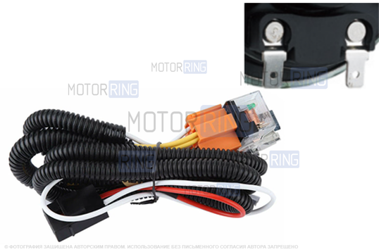 Проводка штатного подключение звукового сигнала SEM-ALI (135, 140, 145) с реле для Mercedes, Nissan, Suzuki 1 поколения_1