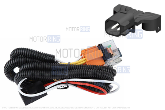 Проводка штатного подключение звукового сигнала SEM-ALI (135, 140, 145) с реле для Chevrolet, Nissan, Opel, Volvo 2 поколения, Ford 1 и 2 поколений_1