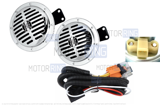 Дисковый воздушный звуковой сигнал SEM-ALI 145 c проводкой штатного подключения для ВАЗ 2108-21099, 2110-2112, 2113-2115, Лада Калина, Калина 2, Гранта, Гранта FL, Приора, Веста, Веста NG, Нива 4х4, Нива Легенд, Нива Тревел, Шевроле Нива_1