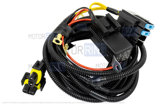 Комплект проводки подключения противотуманных фар Cargen с универсальной кнопкой для Лада Веста, Икс Рей