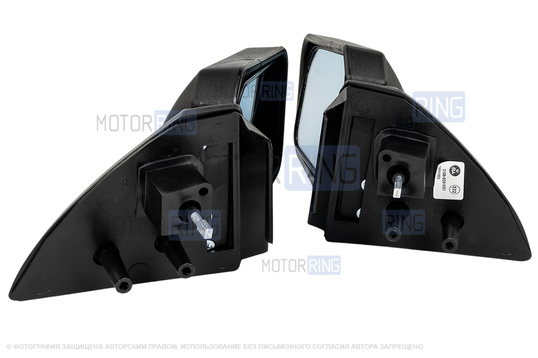 Штатные механические боковые зеркала старого образца с голубым антибликом для ВАЗ 2108-21099, 2113-2115